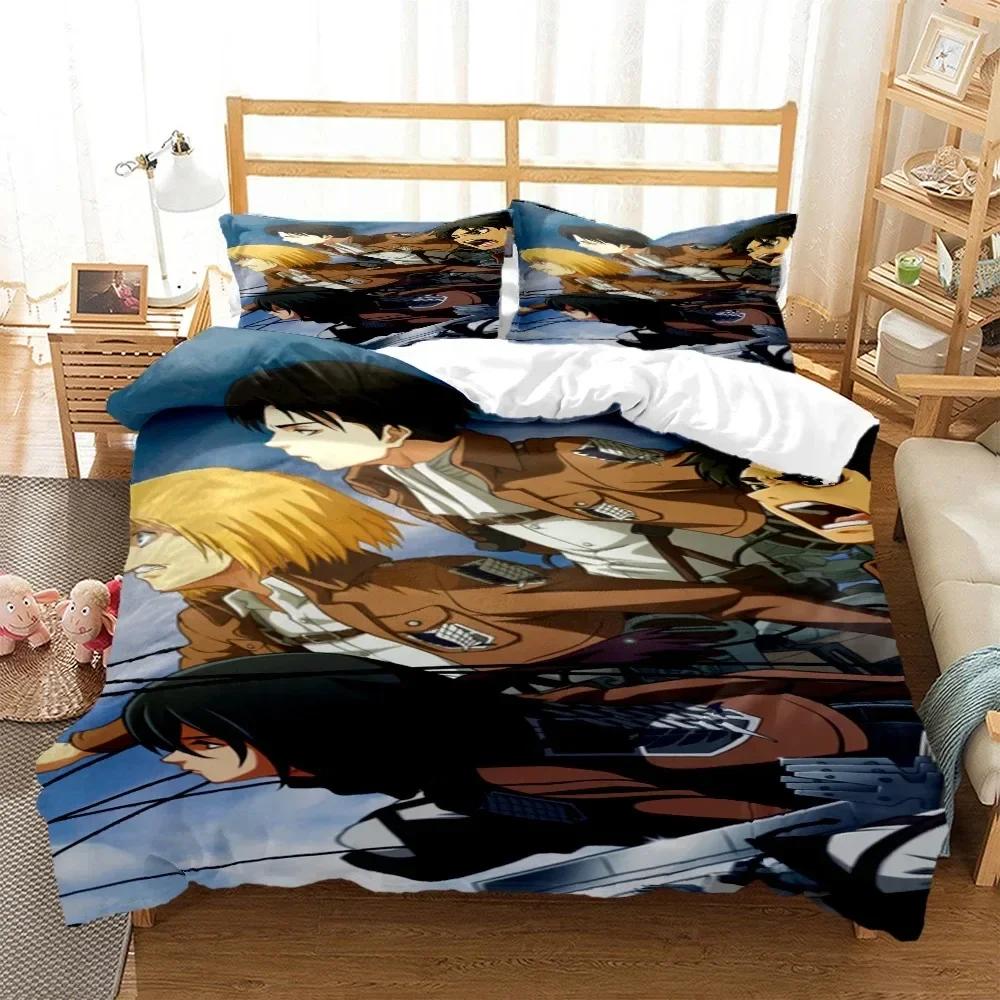 Japanese Anime Polyester Bedding Sets Boys Covers Boys Duvet Cover Set For Teens Bedding Set Cover Pillowcase