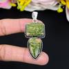 Unakite Gemstone Handmade 925 Sterling Silver Jewelry Pendant 2.56" KG-285