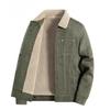 Men's Suede Plush Jacket: Warm, Thickened, Casual Wear for Spring, Autumn, and Winter