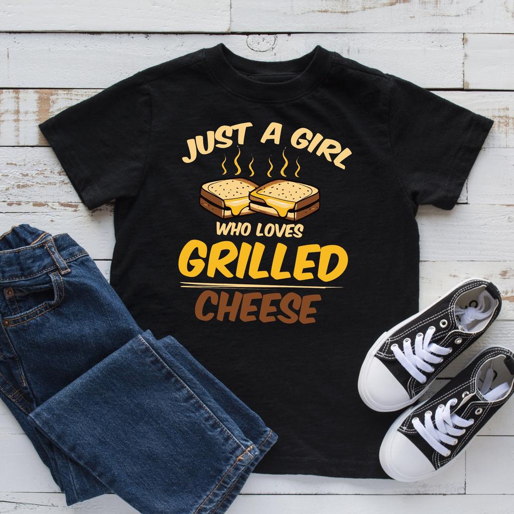 Girl Who Loves Grilled Cheese T-Shirt, T-shirt, Womens Tees, Kids Shirt, Toddler Tee,T-shirt, Tank Top