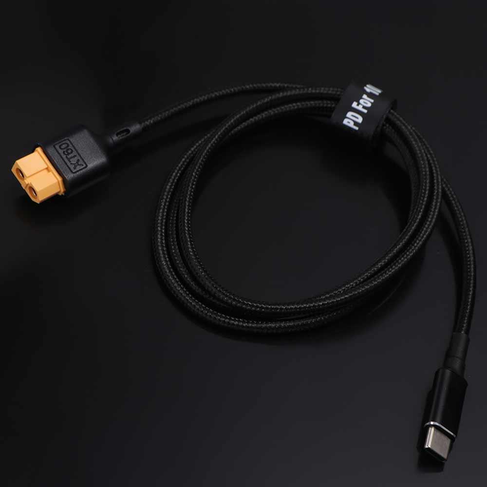 100W XT60 zu Typ-C Schnellladekabel USB-C zu XT60 Ladekabel Flugzeugmodell-Ladegerät