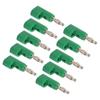 10pcs 4mm Stackable Banana Plug Connectors Solderless Banana Plugs for Security Accessories