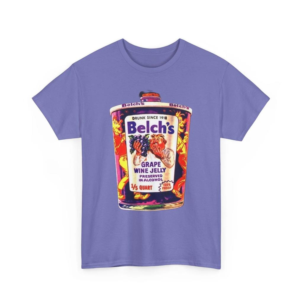 Wacky Packages Belch's Grape Wine Jelly Printed T Shirt Funny Welch's Parody