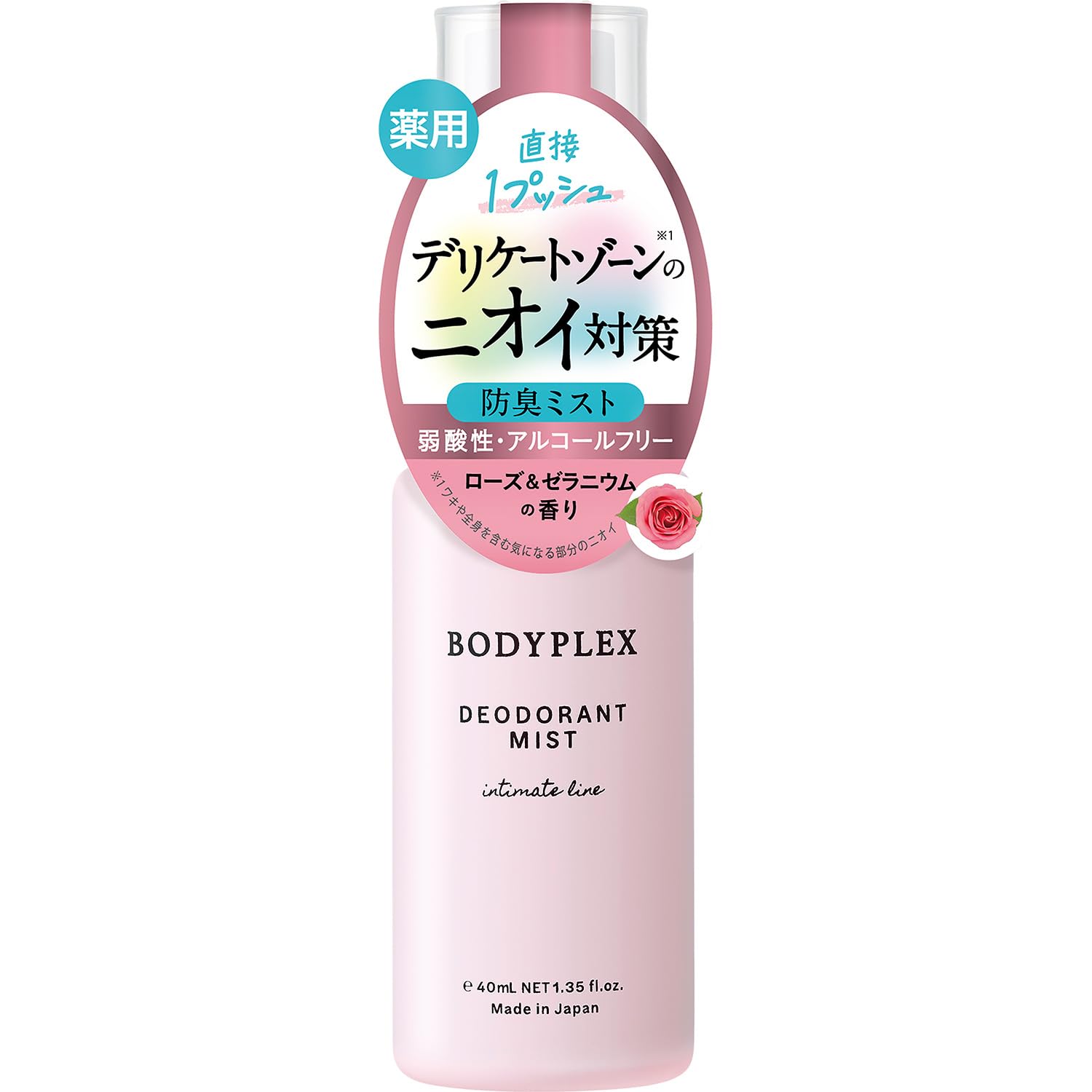 

Bodyplex Medicated Deodorant Mist Geranium 40ml [Rose & Scent]