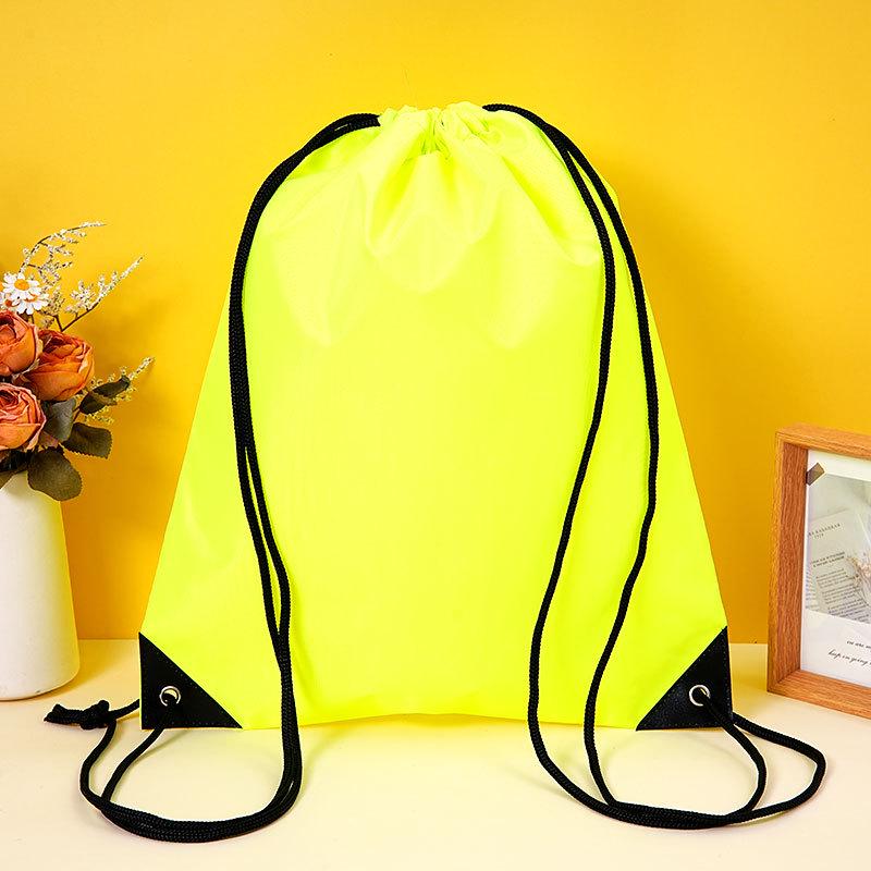 Waterproof 210D Oxford Polyester Sports Drawstring Bag