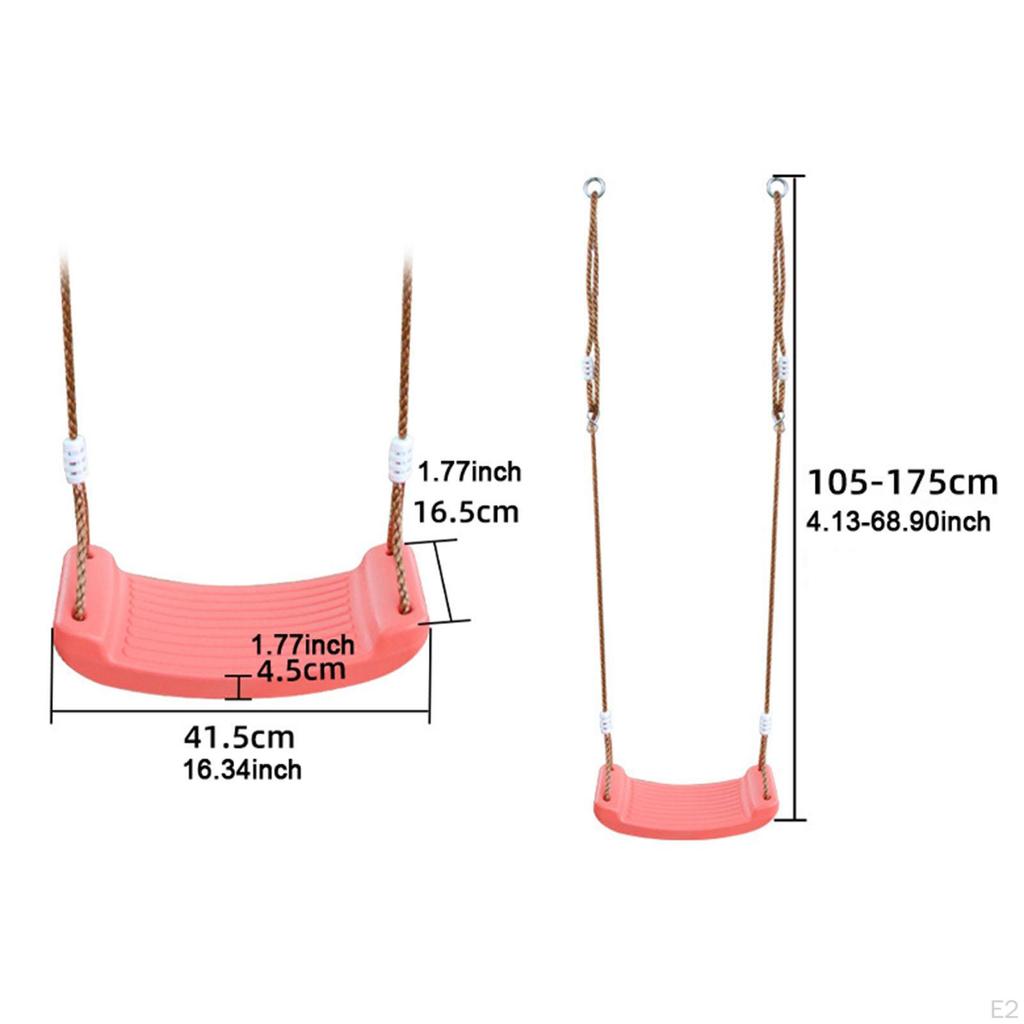 Hanging Swing Seat Adjustable Height Playground for Children Backyard