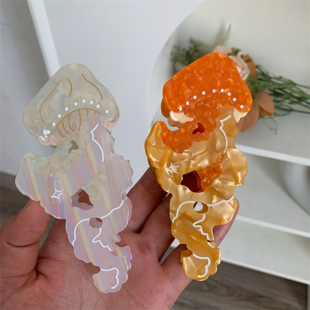 Animal Jellyfish Hair Claw Ocean Series Large Shark Clip Creative Hair Grab Clip  Girls