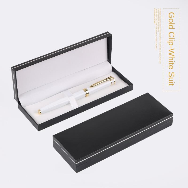 Svart Presentask Metallpenna Gelpenna Kulspetspenna Signaturpenna Presentask Herrars Affärsgåva