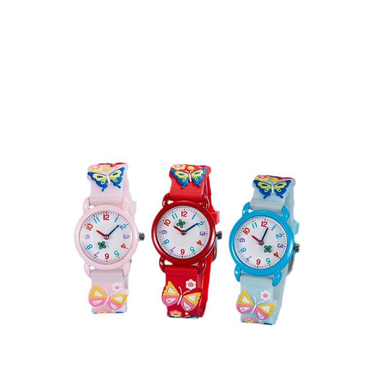 Waterproof Silicone Strap Quartz Watch for Primary School Students