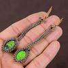 Natural Copper Green Turquoise Handmade Copper Wire Wrap Earring 3.66 C2z65