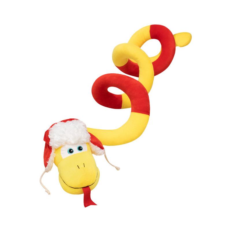 

Of Year The Snake Mascot Plush Toy Cartoon Doll Annual Meeting Gift Decoration
