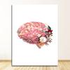 Vintage Wand Kunst Leinwand Malerei Nordic Poster Und Drucke Wand Bilder Für Wohnzimmer Dekor Gehirn Herz Anatomie