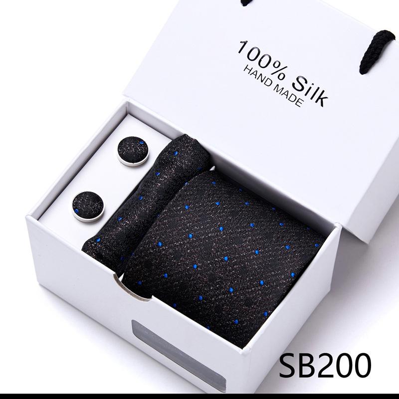 New Men'S Tie Set Gift Box 5-Piece Set Group Tie Business Dress Tie