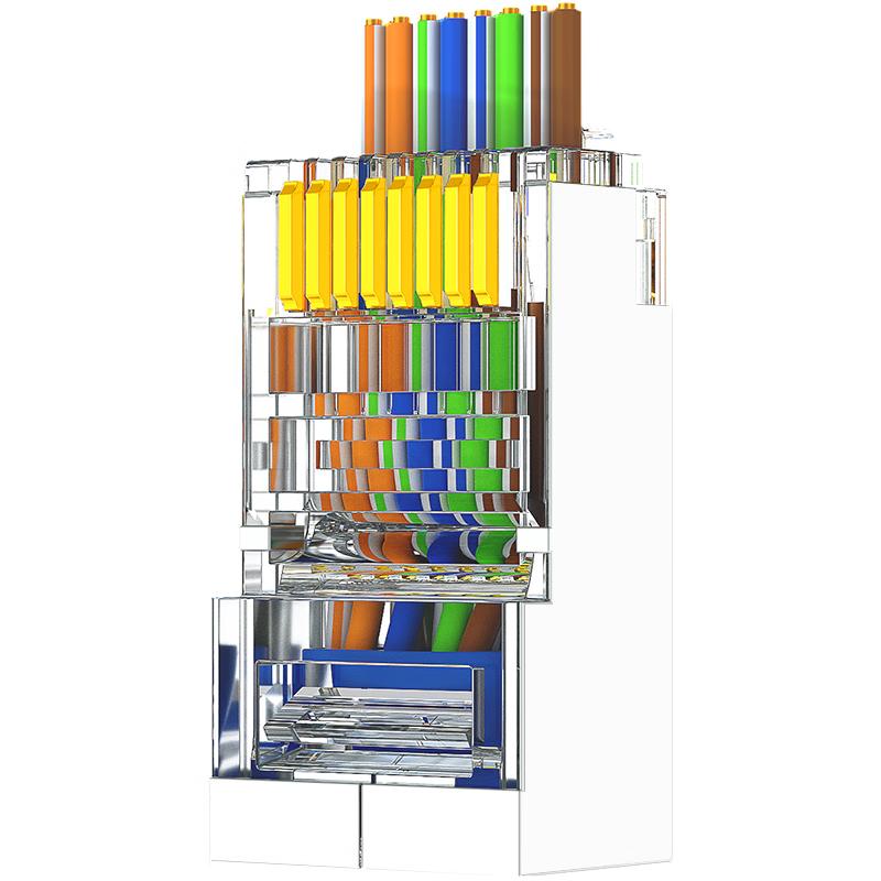 AMPCOM RJ45 Pass-Through Network Connectors