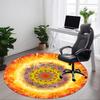 1pc Flower Mandala Chair Carpet for Office, Soft, Non-Slip Polyester Mat, Office, Living Room, Bedroom, Durable Polyester Yy251207121