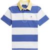 Polo Polo Shirt With Embroidered Pony Pattern Striped Cotton Three-Button Rugby Style Short Sleeve Pullover Kids Tops 323A12250-004