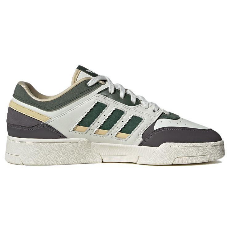 Adidas Originals Drop Step Synthetic Leather Non-Slip Low-Top Skate Shoes Unisex Sneakers White Green IG6065