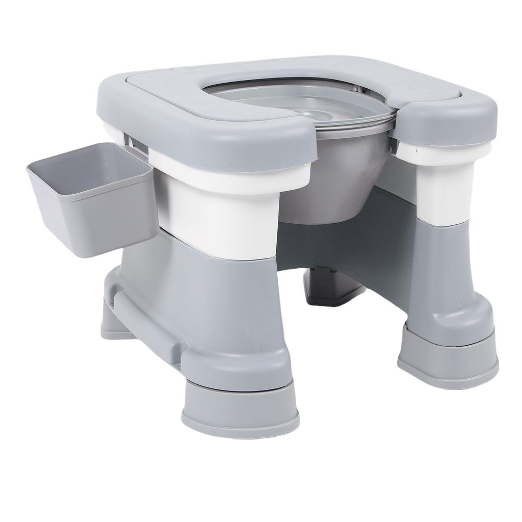 Portable Commode Chair Bedside Potty Shower Chair Non Slip Bedside Toilet for Bathing and Squat Toilet