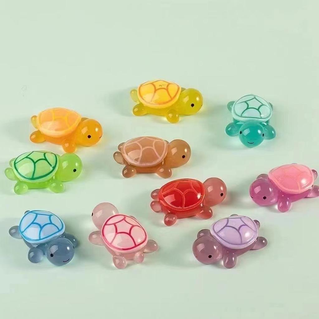 New luminous jewelry turtle pair collision toy ornament surprise small gift