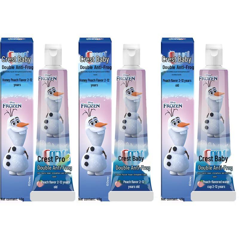 Crest Kids Dual-Action Anti-Cavity Toothpaste (Olaf, 3-Pack)