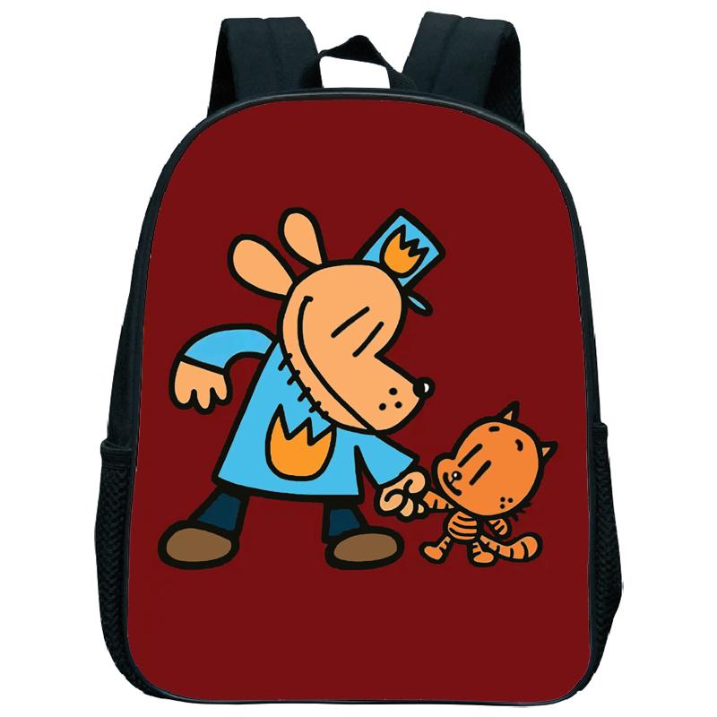 Dog Man Kindergartenrucksack 12 Zoll Dogman Kinder Junge Mädchen Kindergartentasche Kleinkind Zurück zur Schule Geburtstagsgeschenk