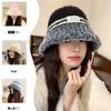 Women's Winter Plush Fisherman Hat: Knitted, Patch Label, Warm for Large Head, Fashionable Outdoor Wear
