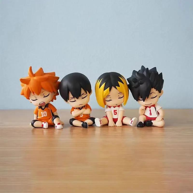 Genuine Gacha Haikyuu Shoulder To Shoulder Sitting Figure Shoyo Hinata Tobio Kageyama Action Figure Toys