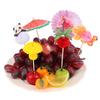 50Pcs Various Ornament Paper Umbrella Cocktail Parasols Drink Fruit Cake Topper Decorate Birthday Party Diy Home Supplies