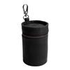 PU Leather Coin Storage Bank Handmade Cylindrical Key Storage Pouch with Clip Portable Money Clip For Car Cup Holder