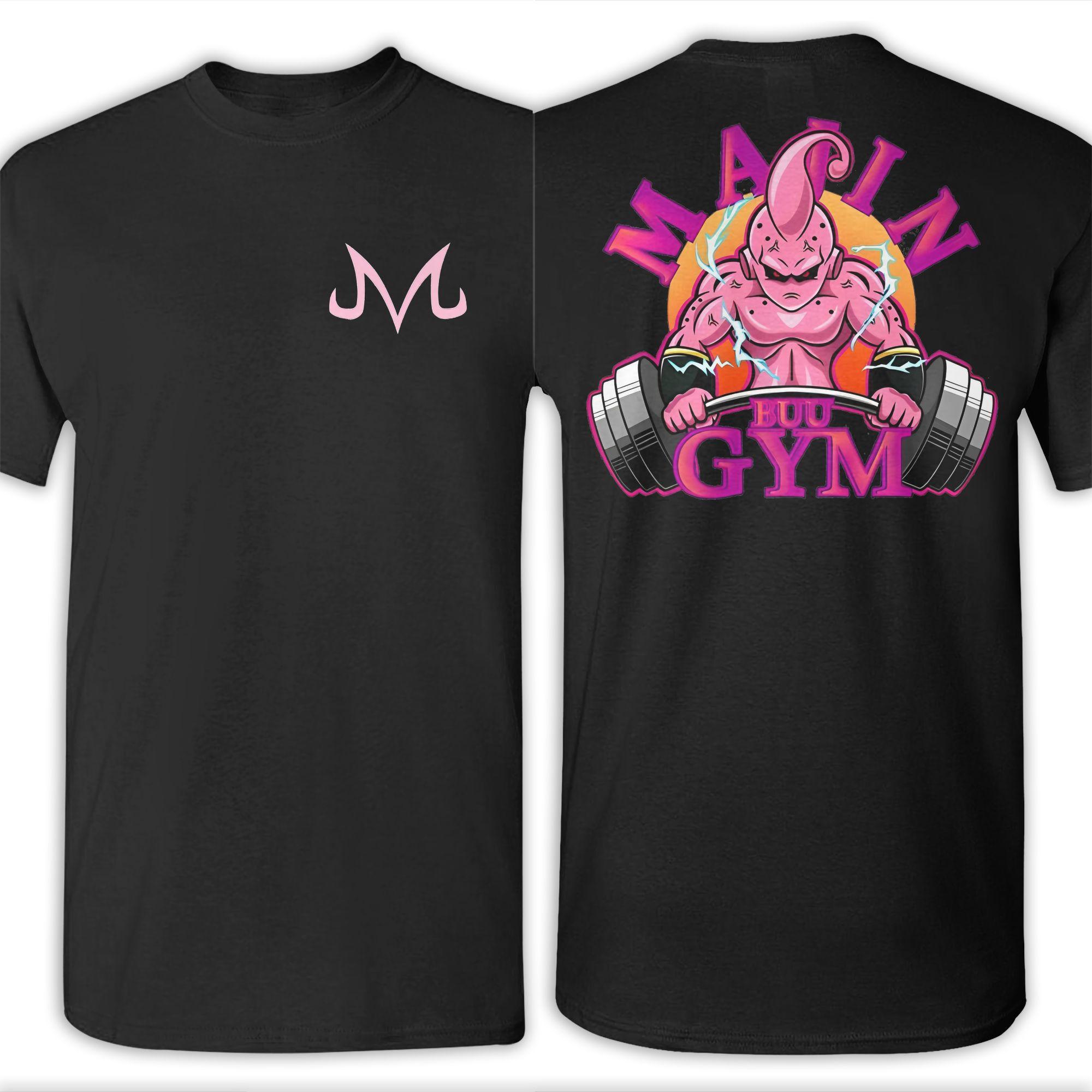 

Printed Dragon Ball Majin Buu and Patrick in Gym T-Shirt Men s and Women s Crew Neck Short Sleeve Top Cotton Summer Top T-Shirt 4XL