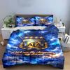 Set Biancheria da Letto Logo Arsenal Copripiumino Copripiumino Federe Decorazioni per la Casa (1 * Copripiumino 2 * Federe, senza piumino)