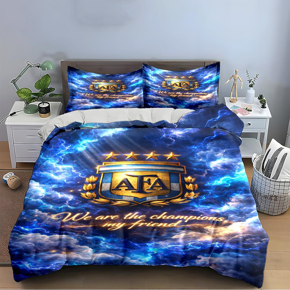 Set Biancheria da Letto Logo Arsenal Copripiumino Copripiumino Federe Decorazioni per la Casa (1 * Copripiumino 2 * Federe, senza piumino)