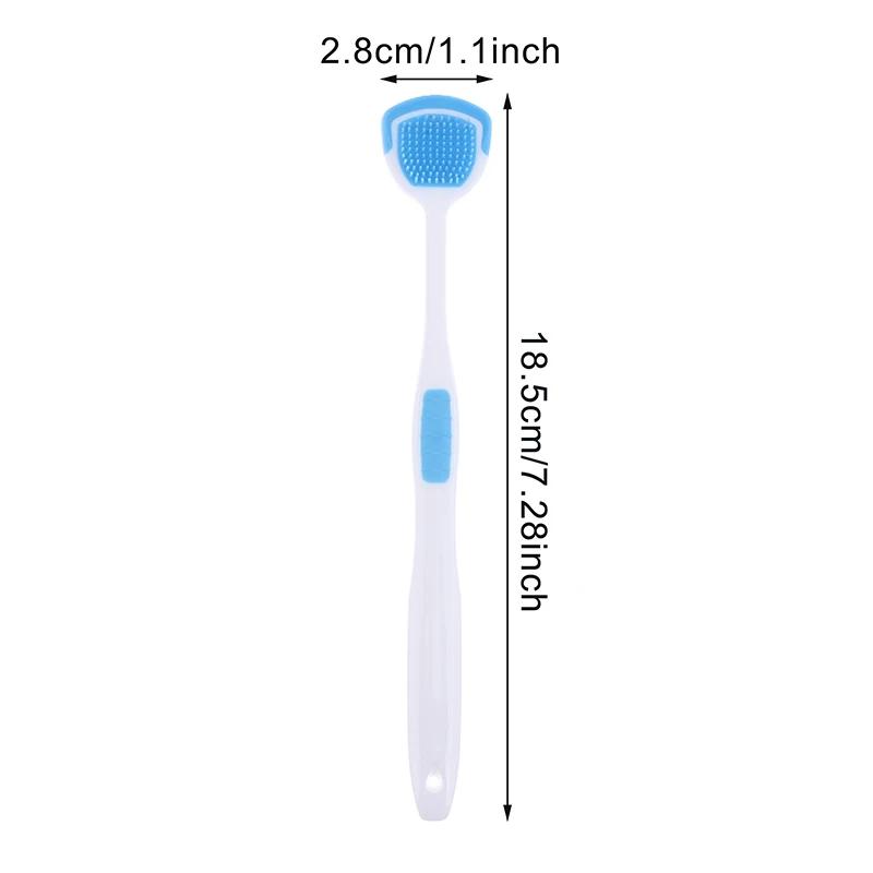 1/5PCS Tongue Scraper Oral Cleaner Brush Soft Silicone Cleaning Tongue Toothbrush Mouth Fresh Breath Scraping Hygiene Care Tools