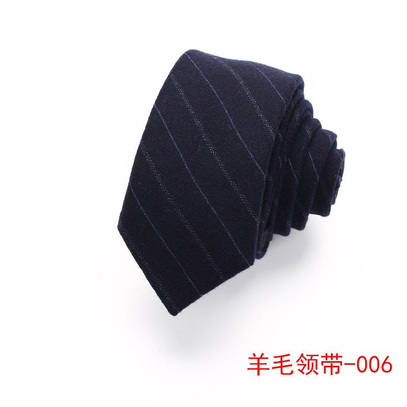 Wool Tie Men'S Striped Plaid Casual Tie Best Man Suit Shirt Accessories Tie