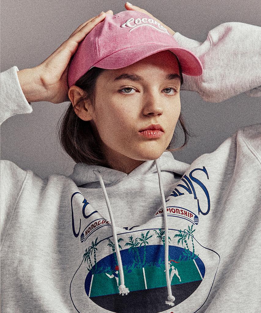 COCANCL Wavy Cocancle Logo Cap/Pink