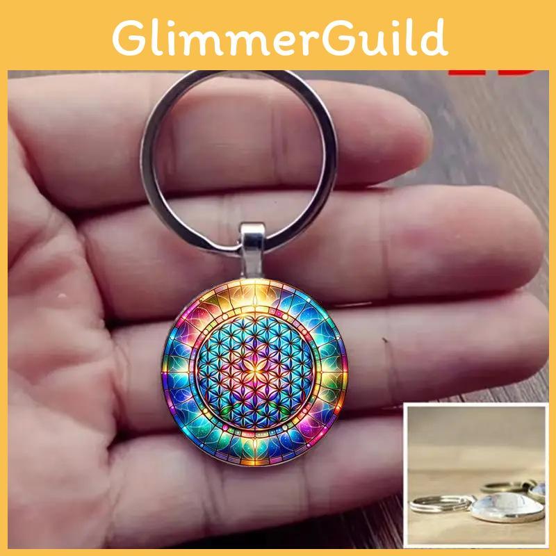 Kaleidoskop Schlüsselanhänger Schmuck Zinklegierung Multifunktionales Geschenk für Familie Freunde