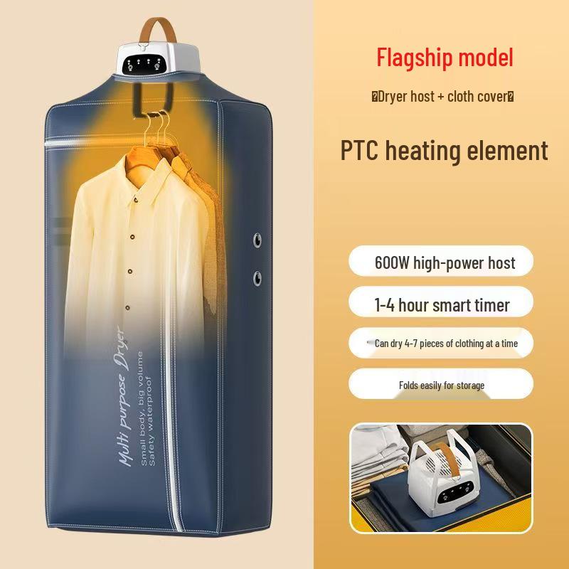 Tragbarer faltbarer Wäschetrockner für Zuhause, Wohnheim und Reisen