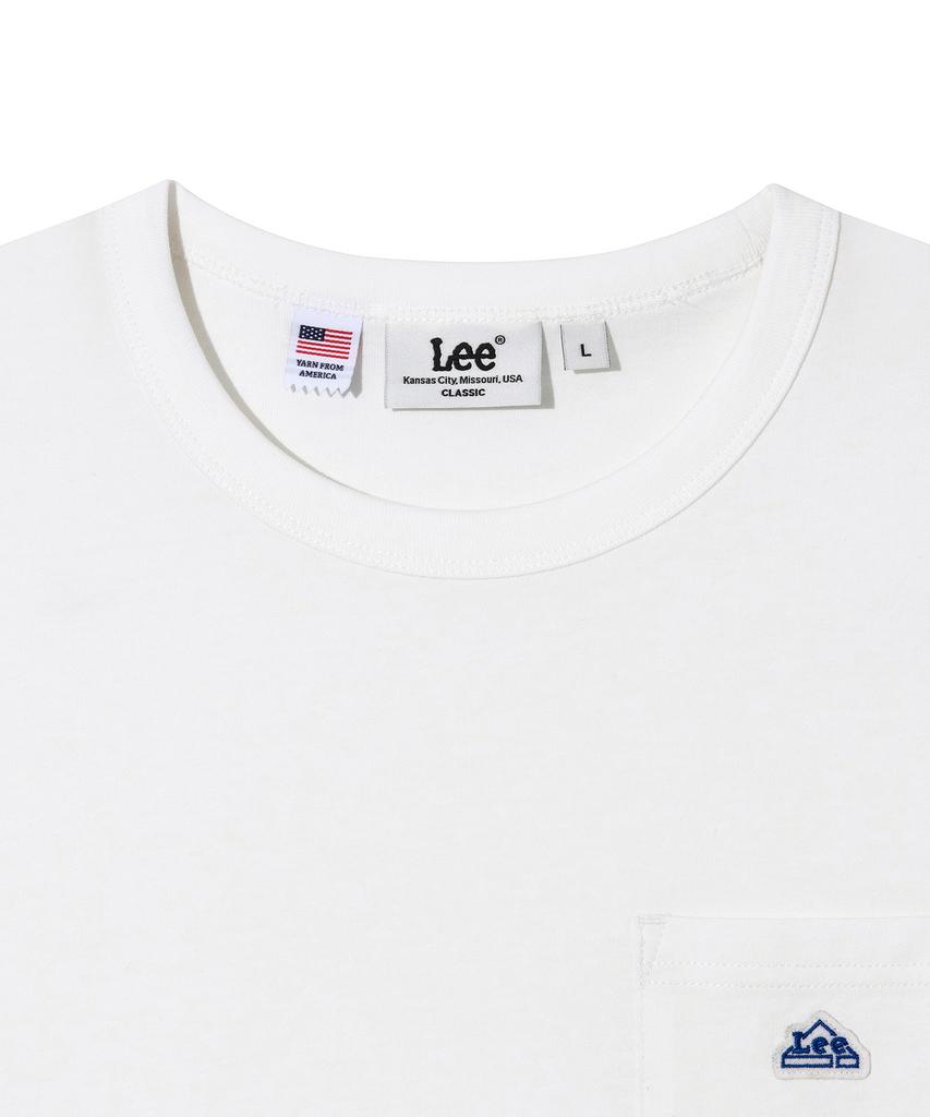 LEE House Logo Pocket Short Sleeve T-Shirt White