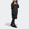 Adidas Womens Long Down Jacket Warm Windproof Outdoor Sports Winter Women Jacket Black EH3982