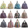 Foldable Colored Large Capacity Shopping Handbag Grocery Storage Bag Tote Pouch
