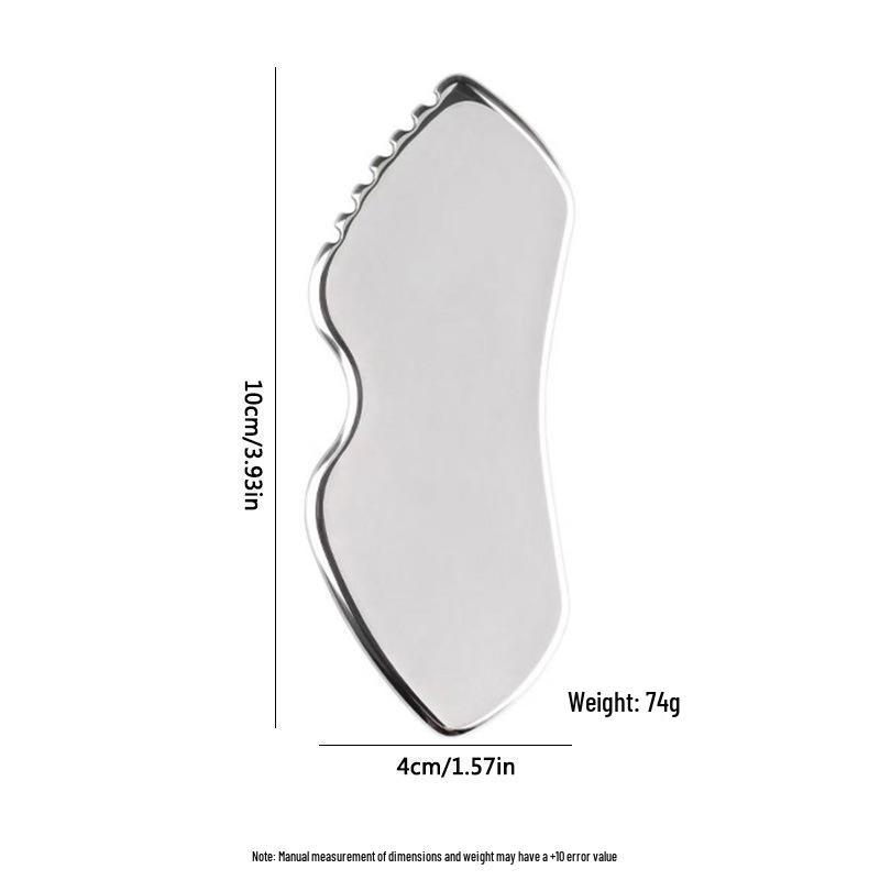 In-Stock Stainless Steel Facial Fascia Relaxation Massager Tool & Gua Sha Board