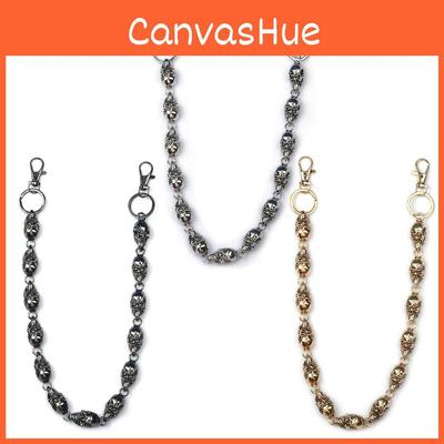 Dark Skull Metal Waist Chain With Punk Elements For Men Women Casual Wear