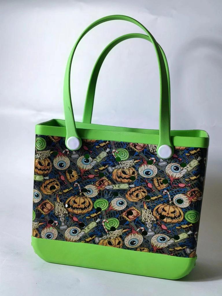 Waterproof and Wear-resistant Swimming Beach Bag EVA Hole Bag Ultra Light Travel Storage Bag Soft and Large Capacity Christmas