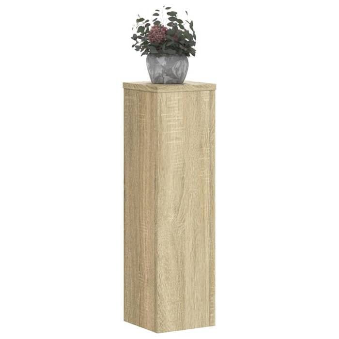 VidaXL Supports pour plantes 2 pcs chêne sonoma bois d'ingénierie, support de fleurs, support de pot de plante, support de 852935