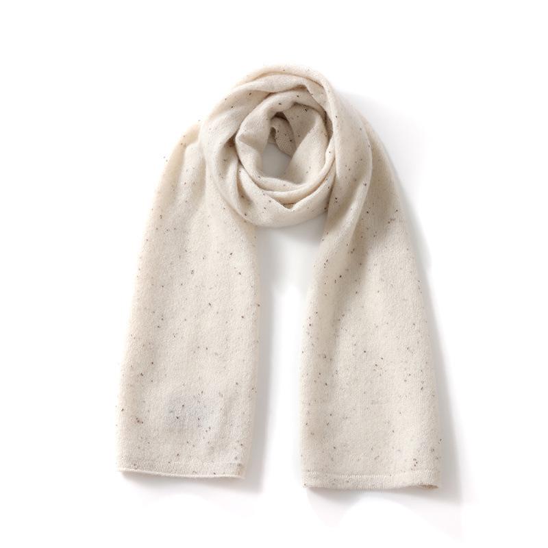 Women's 100% Pure Cashmere Scarf - Warm Soft Neck Warmer for Autumn/Winter, Solid Color, Perfect Gift