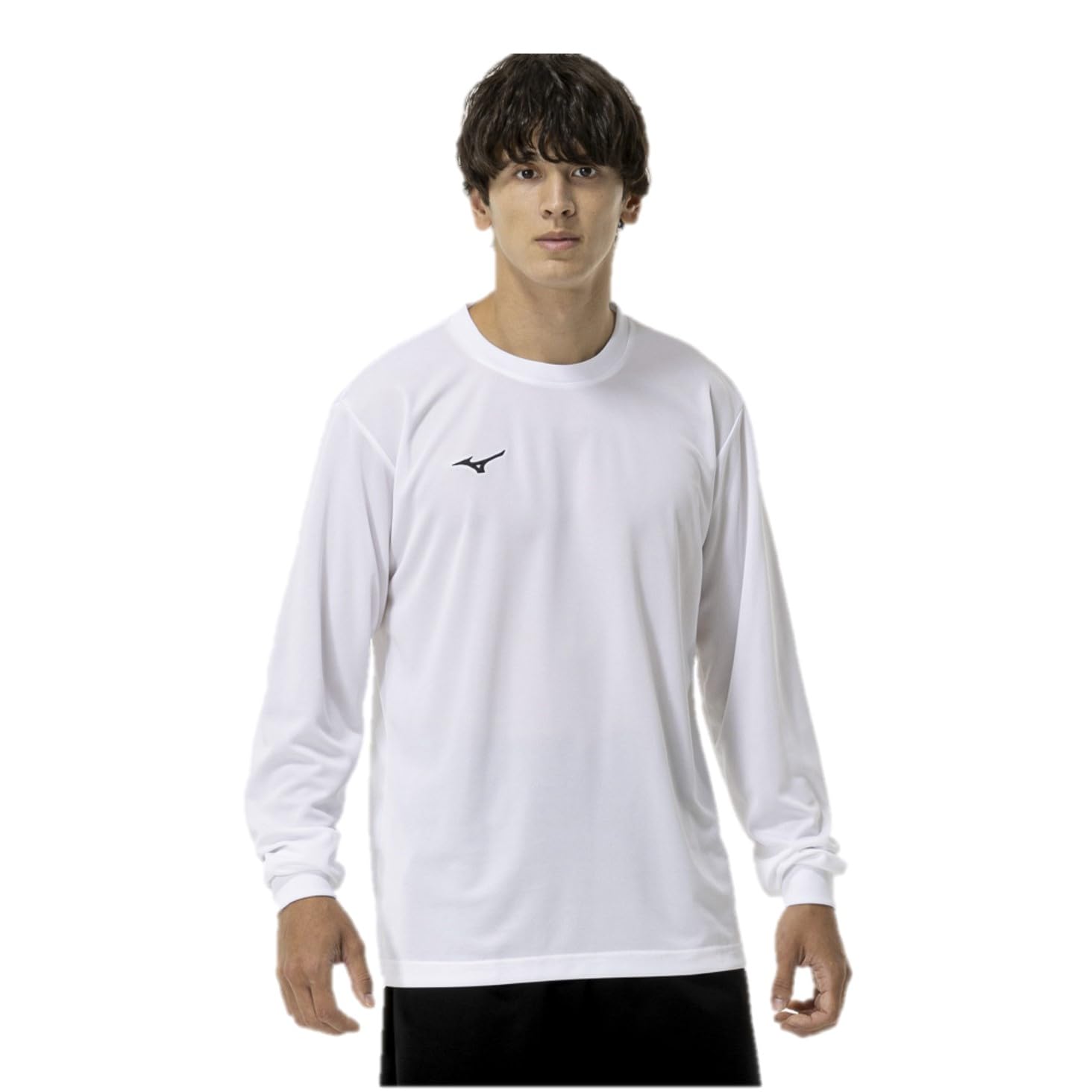 

Mizuno NaviDry Long Sleeve Training Size Size L Exclusive Model T-Shirt, U-Neck, Moisture-Wicking, Quick-Drying, Underwear, Men s, 32MAC195,