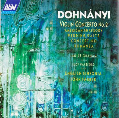 CD ERNST VON DOHNÁNYI, ENGLISH SINFONI - Koncert skrzypcowy nr. 2 / American Rh CDDCA1107 ASV Cyfrowy 2001 US Klasyczny Używany