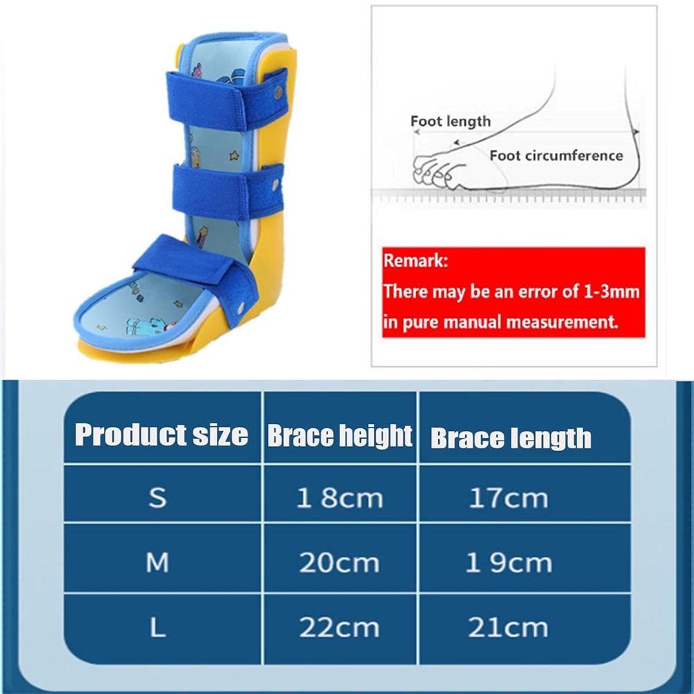 1Pcs Adjustable Child Foot Stabilizer Brace Ankle Fixation Supports Protector Ankle Sprain Foot Drop Valgus Rehabilitation Treatments