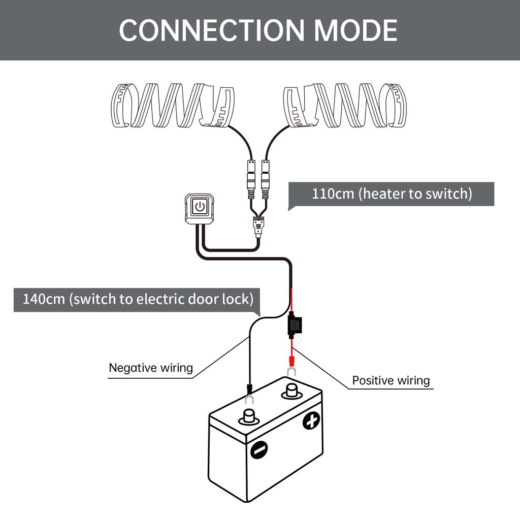 Heißwassergriff für Motorräder, Wärmer für Roller, Wasserdichter und verstellbarer Griff, Elektrischer Heizgriff