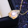 LSOOYH Natural Freshwater Pearl Necklace For Women White Cultured Pearl  Pendant with Infinity Design Girls Birthday Gift